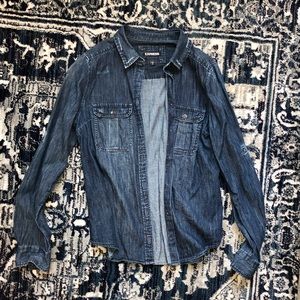 Express | Women’s Denim Boyfriend Shirt | size S